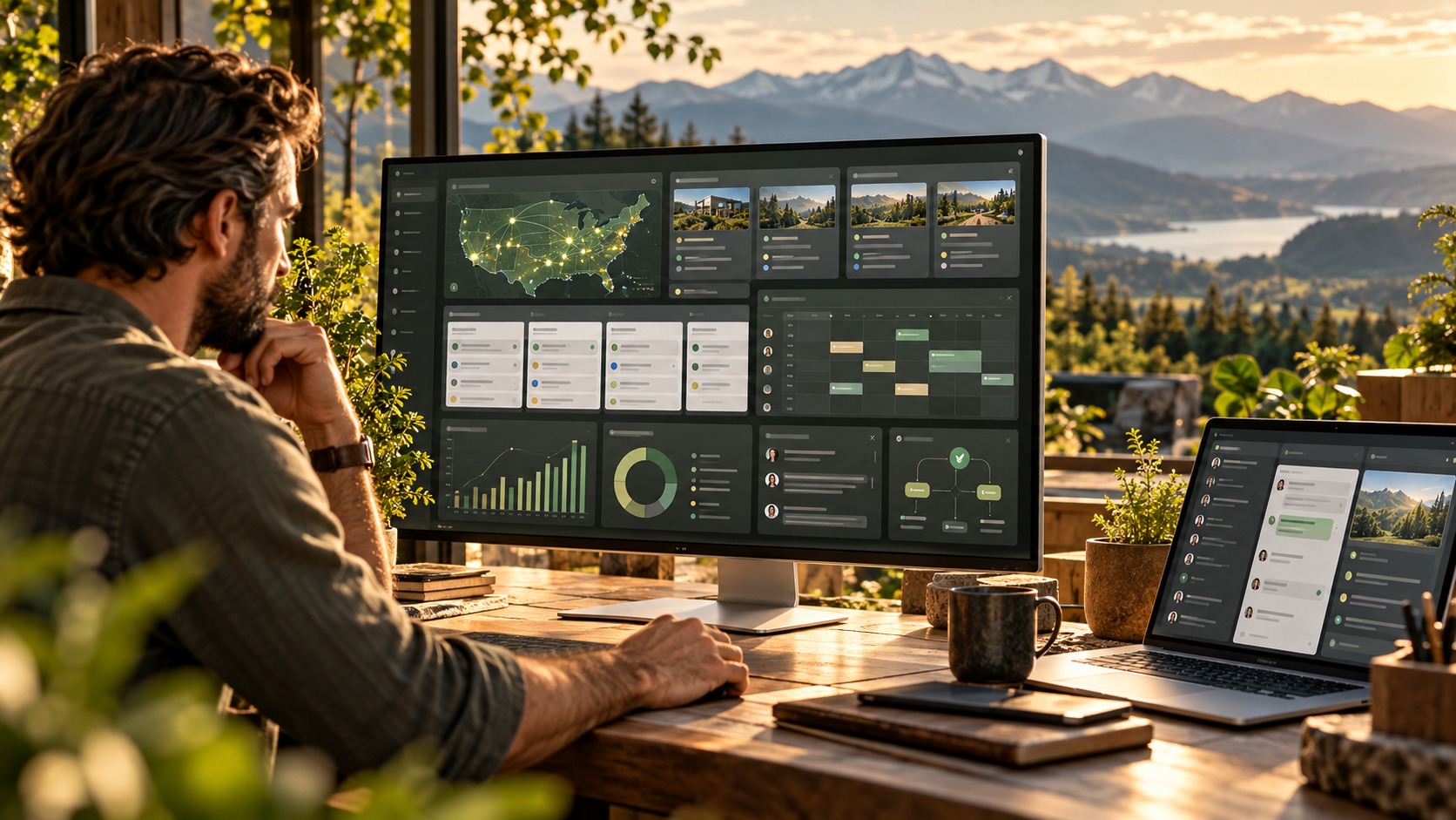 FFDN Business Command Center supporting CRM, scheduling, communications, automation and business operations